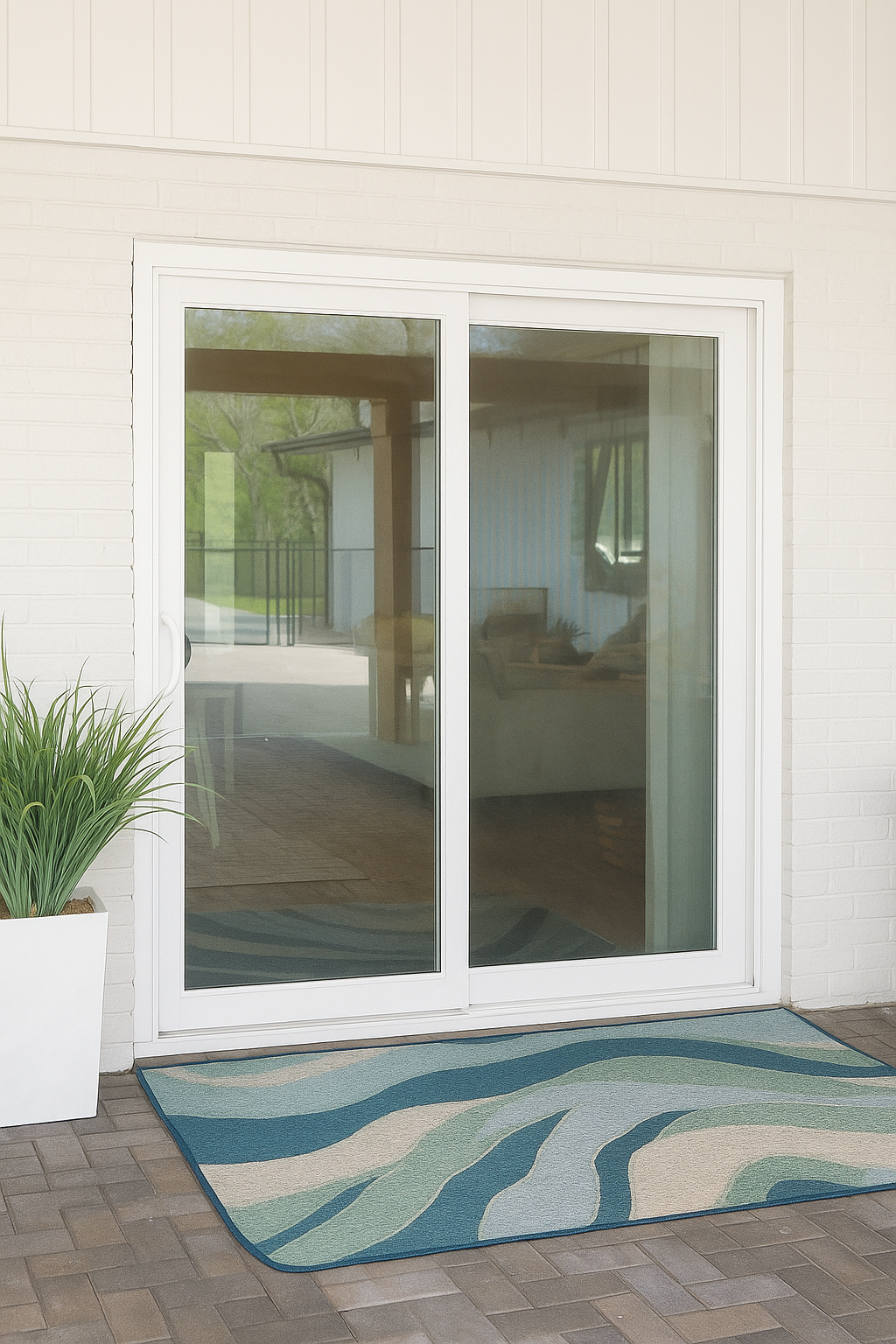 ProVia Endure 2-Lite Patio Door 96x80 White/White Double Pane Low-E W Argon Gas - Doors and Beyond