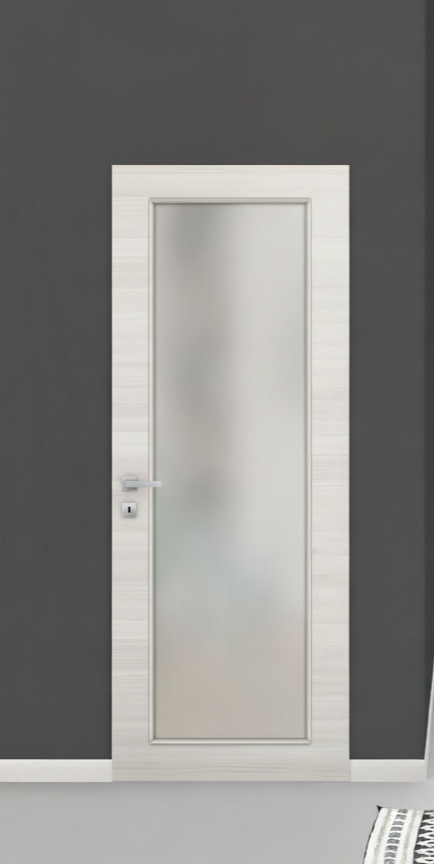 Nova 1-Lite Braga Crema Matrix CPL Frameless Modern Door