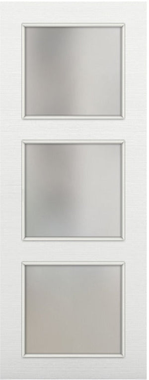 Nova 3-Lite Braga Bianco Matrix CPL Modern Door Slab - Doors and Beyond