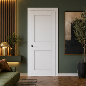 Nova Stile 023 Soft White Laminated Modern Pre-Hung Door - Doors and Beyond