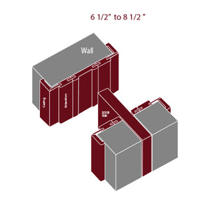 Nova Single Pocket Frame Set Soft White - Doors and Beyond