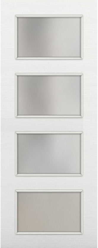 Nova 4-Lite Braga Bianco Matrix CPL Modern Door Slab - Doors and Beyond
