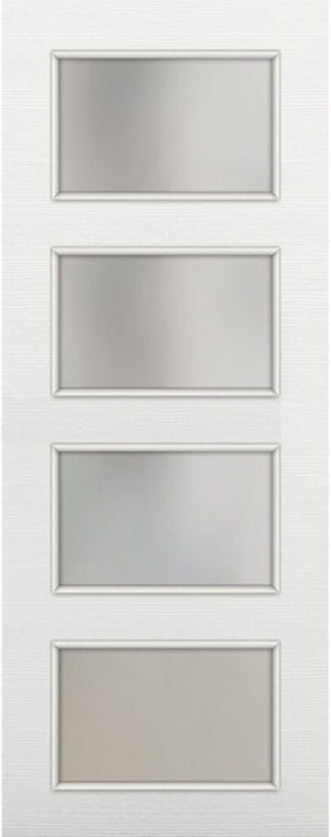 Nova 4-Lite Braga Bianco Matrix CPL Modern Door Slab - Doors and Beyond