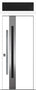 Nova Inox S2 Modern Exterior Single Door 36x80 with Transom - Unit Size 38 x 95 1/2”- White