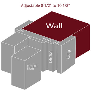 Sliding Frame Set Bianco Matrix CPL - Doors and Beyond