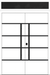 Nova Inox S3 Modern Exterior Double Door 72x80 with Transom - Unit 74x95 1/2 Black Stainless Steel - White