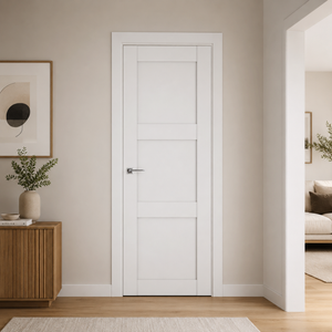 Nova Stile 025 Soft White Laminated Modern Pre-Hung Door - Doors and Beyond