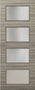 Nova 4-Lite Braga Palissandro Matrix CPL  Modern Door Slab