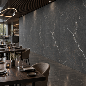VOX Wall SPC Ashen stone embossed matt 43 5/16" x 110 1/4" - Doors and Beyond