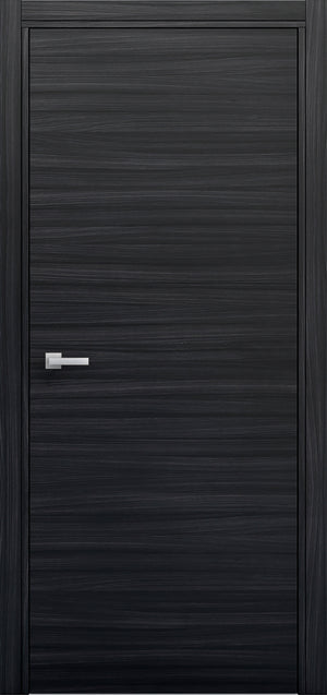 Nova Flush Braga Blu Matrix CPL Modern Single Pre-Hung Door - Doors and Beyond