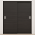 Braga Flush Blu Matrix CPL Modern Bypass Door - Doors and Beyond
