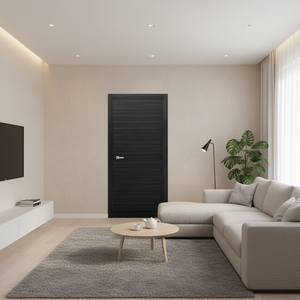 Nova Flush Braga Blu Matrix CPL Modern Single Pre-Hung Door - Doors and Beyond