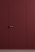 Primed Solid Frameless Door Example For Painting Burgundy - Doors and Beyond