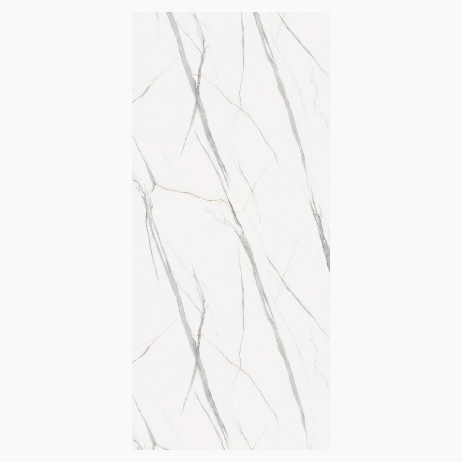 VILO Wall SPC Calacatta white full gloss 47 1/4" x 104 5/16" - Doors and Beyond