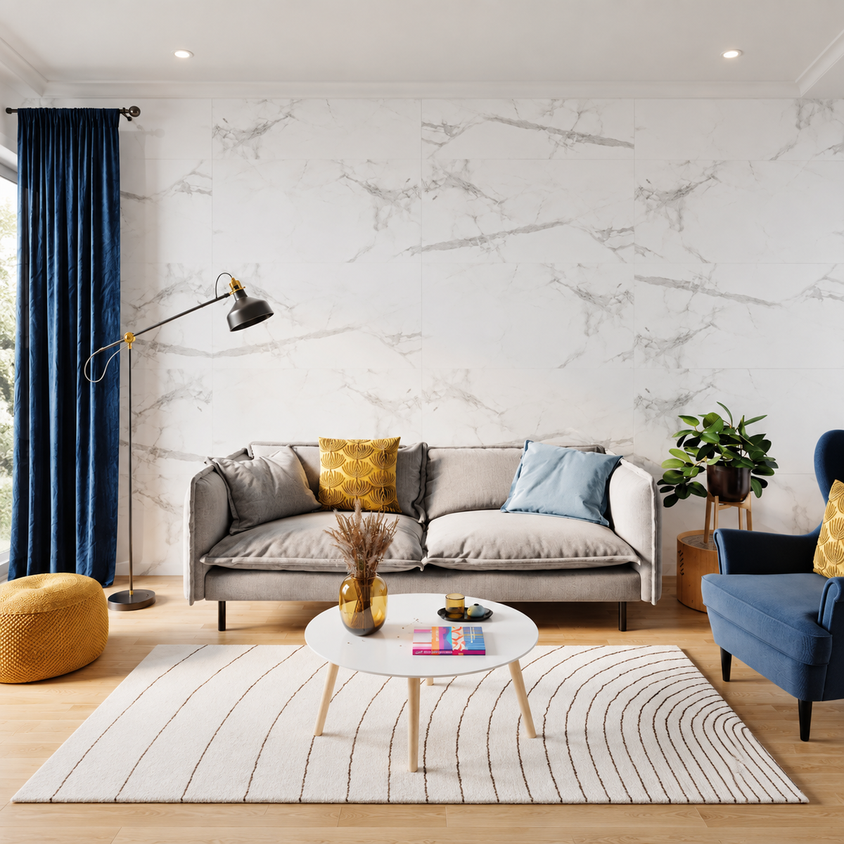 VILO Wall SPC Calacatta snow matt 11 13/16" x 23 5/8" - Doors and Beyond