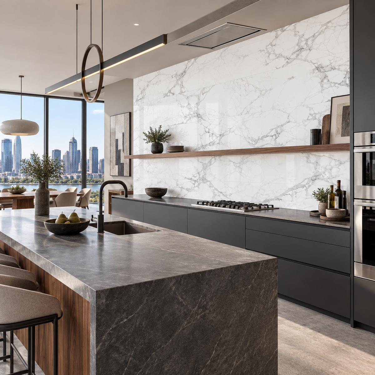 VILO Wall SPC Calacatta snow matt 11 13/16" x 23 5/8" - Doors and Beyond