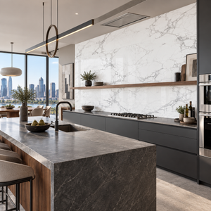 VILO Wall SPC Calacatta snow matt 11 13/16" x 23 5/8" - Doors and Beyond