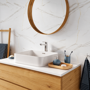 VILO Wall SPC Calacatta white 11 13/16" x 23 5/8" - Doors and Beyond