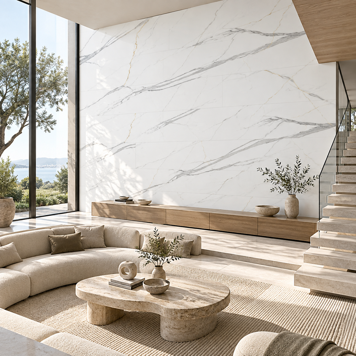 VILO Wall SPC Calacatta white 11 13/16" x 23 5/8" - Doors and Beyond
