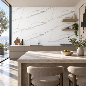 VILO Wall SPC Calacatta white 11 13/16" x 23 5/8" - Doors and Beyond
