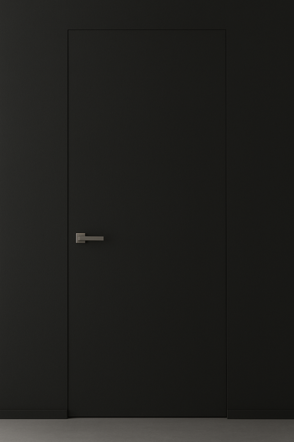 Primed Solid Frameless Door Example For Painting Charcoal - Doors and Beyond