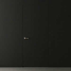 Primed Solid Frameless Door Example For Painting Charcoal - Doors and Beyond