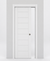 Nova Domino 02 Soft White Laminated Modern Pocket Door