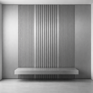 VILO MPC Decorative Wall Panel Brushed Steel 104 5/16" x 23 5/8" - Doors and Beyond