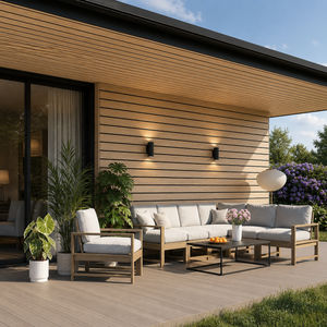 VILO Fronto Vinyl Siding SVP-06 V-B Oak 116 1/8“(9'7“) - 10 Pcs - Doors and Beyond