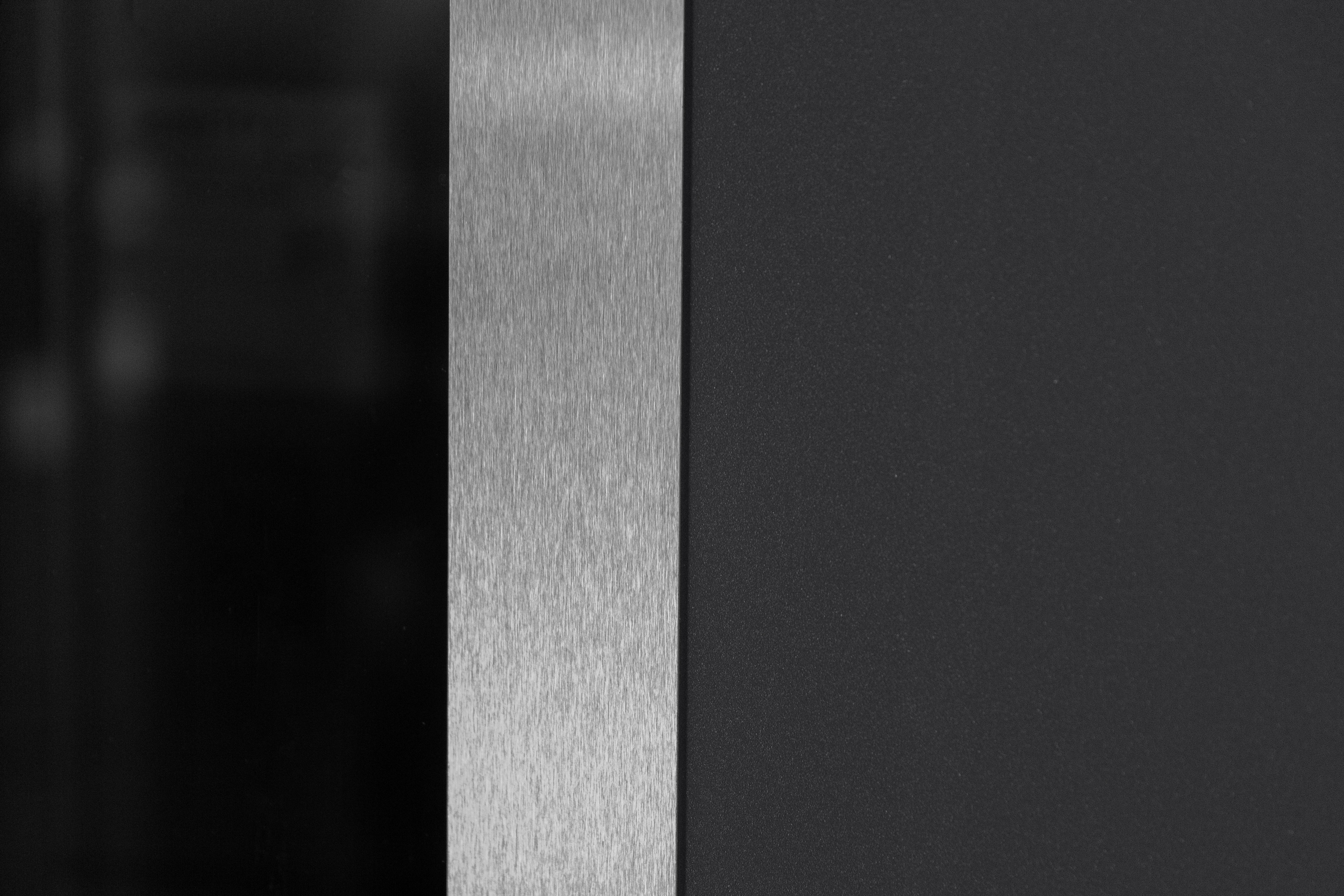 Nova Inox S1 Modern Exterior Single Door 36x80 with Transom - Unit Size 38 x 95 1/2”- Gray