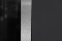 Nova Inox S1 Modern Exterior Single Door W/ (2) 12" Sidelight - Unit 62x81 3/8 - Gray - Doors and Beyond