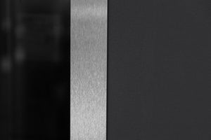 Nova Inox S1 Modern Exterior Single Door W/ (2) 12" Sidelight - Unit 62x81 3/8 - Gray - Doors and Beyond