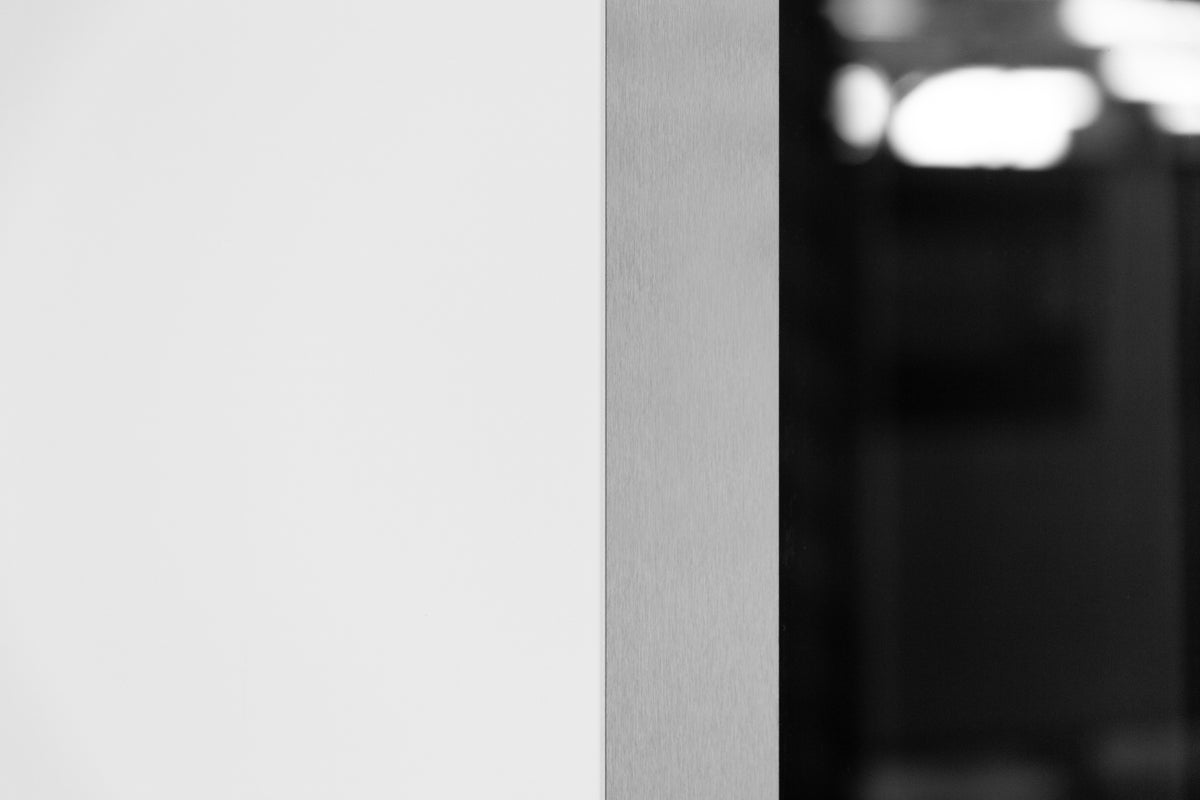 Nova Inox S1 Modern Exterior Single Door W/ (2) 12" Sidelight - Unit 62x81 3/8 - White - Doors and Beyond