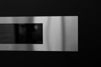 Nova Inox S5 Modern Exterior Single Door 36x80 with Transom - Unit Size 38 x 95 1/2”- Black - Doors and Beyond