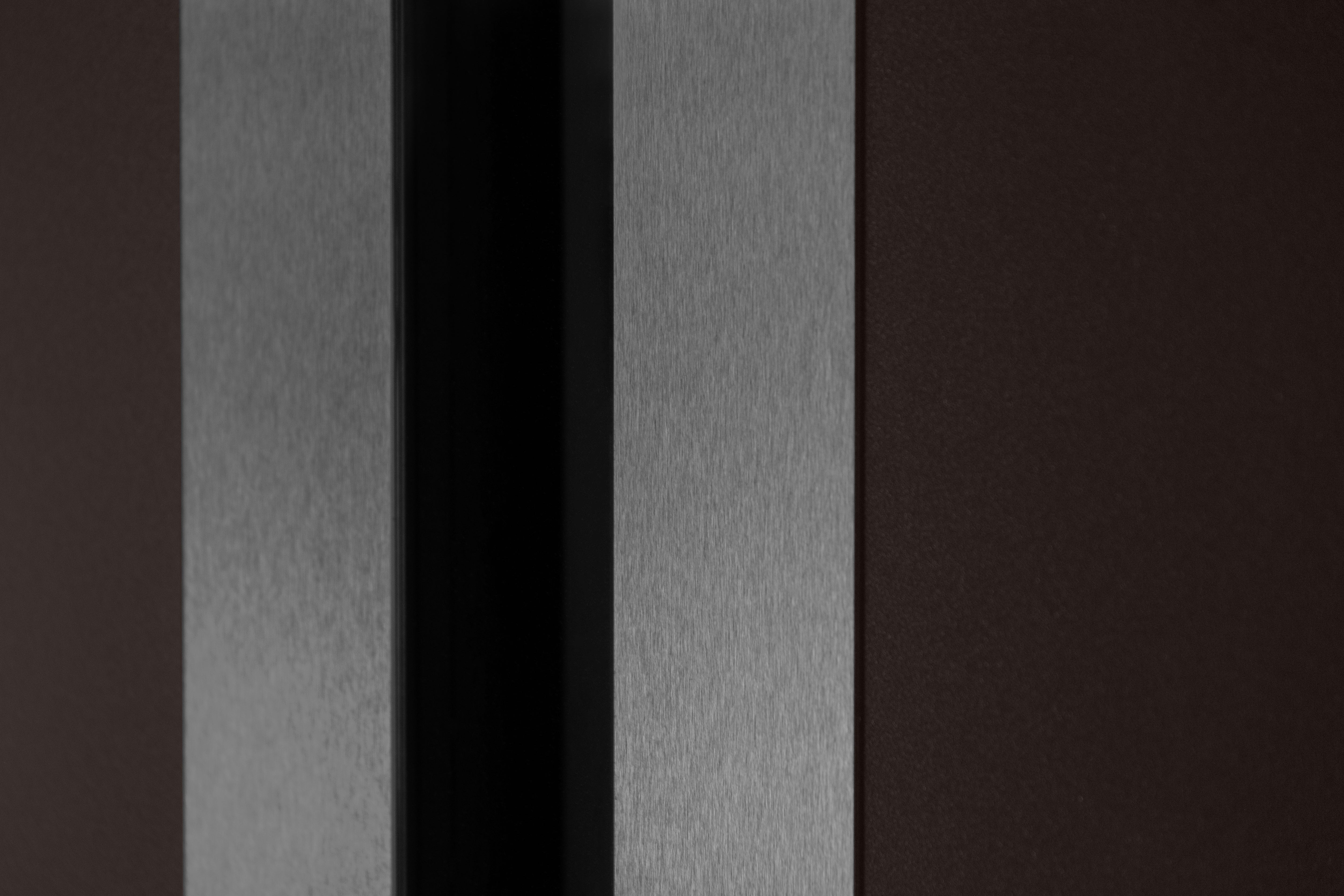 Nova Inox S2 Modern Exterior Single Door 36x80 with Transom - Unit Size 38 x 95 1/2”- Brown