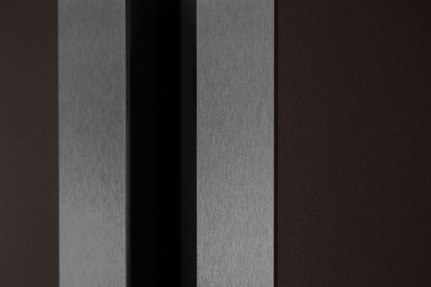 Nova Inox S2 Modern Exterior Single Door 36x80 with Sidelight and Transom - Unit 50x95 1/2 - Brown - Doors and Beyond