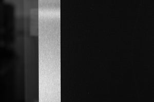 Nova Inox S1 Modern Exterior Single Door W/ (2) 12" Sidelight - Unit 62x81 3/8 - Black - Doors and Beyond
