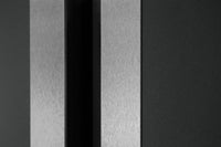 Nova Inox S2 Modern Exterior Single Door 36x80 with Sidelight and Transom - Unit 50x95 1/2 - Gray - Doors and Beyond