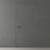 Primed Solid Frameless Door Example For Painting Concrete Grey - Doors and Beyond
