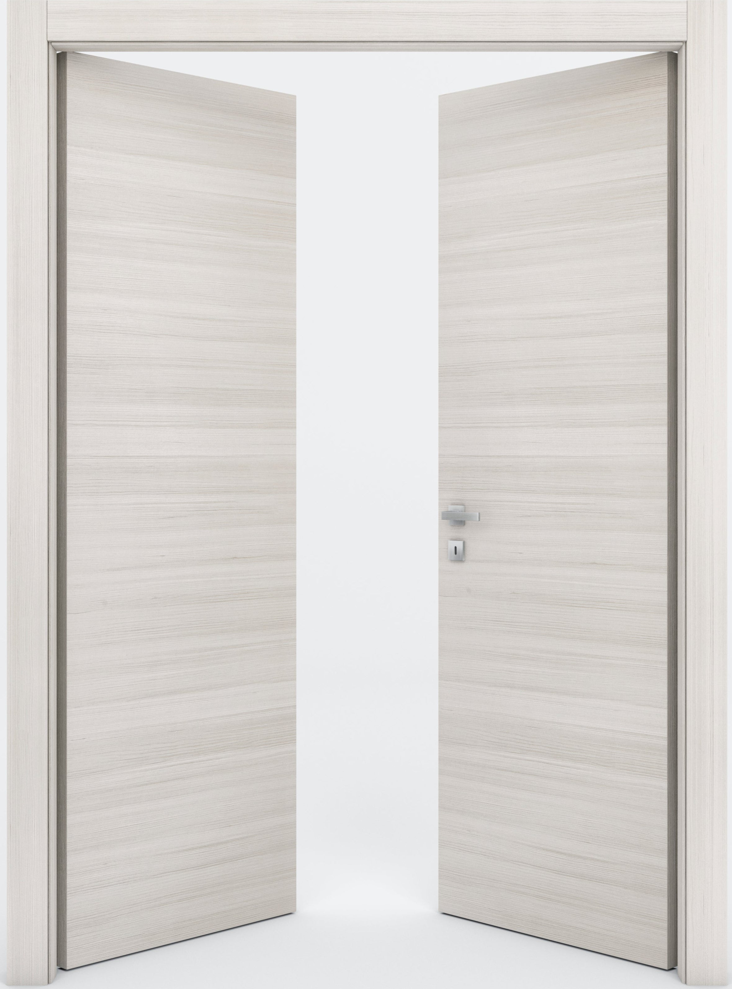 Nova Flush Braga Crema Matrix CPL Modern Double Pre-Hung Door
