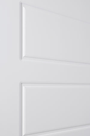 Nova 5 PANEL Soft White Laminated Modern Door Slab - Doors and Beyond