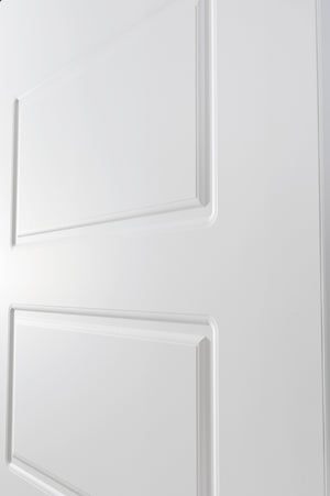Nova 5 PANEL Soft White Laminated Modern Door Slab - Doors and Beyond