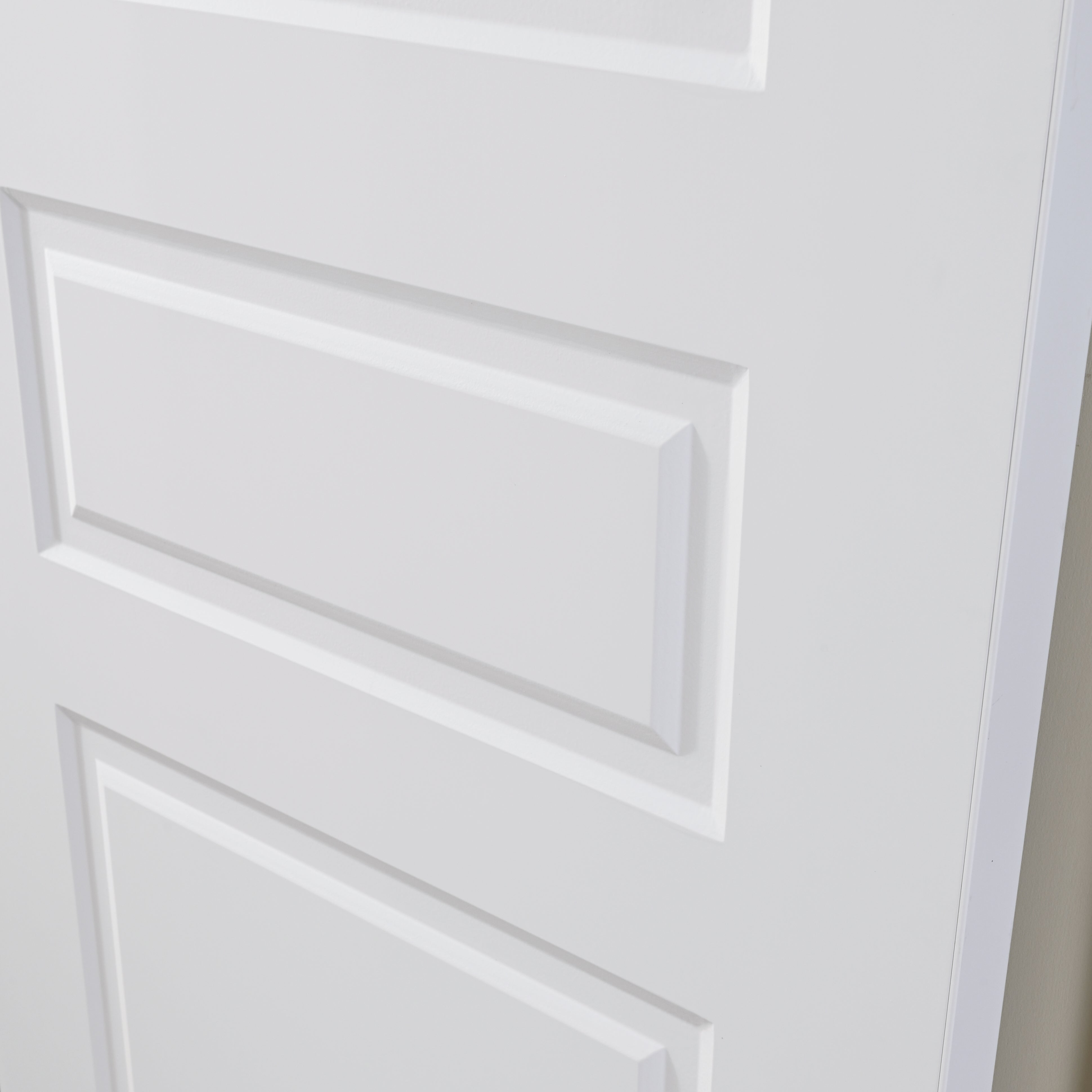 Nova 3 PANEL Soft White Laminated Modern Door Slab