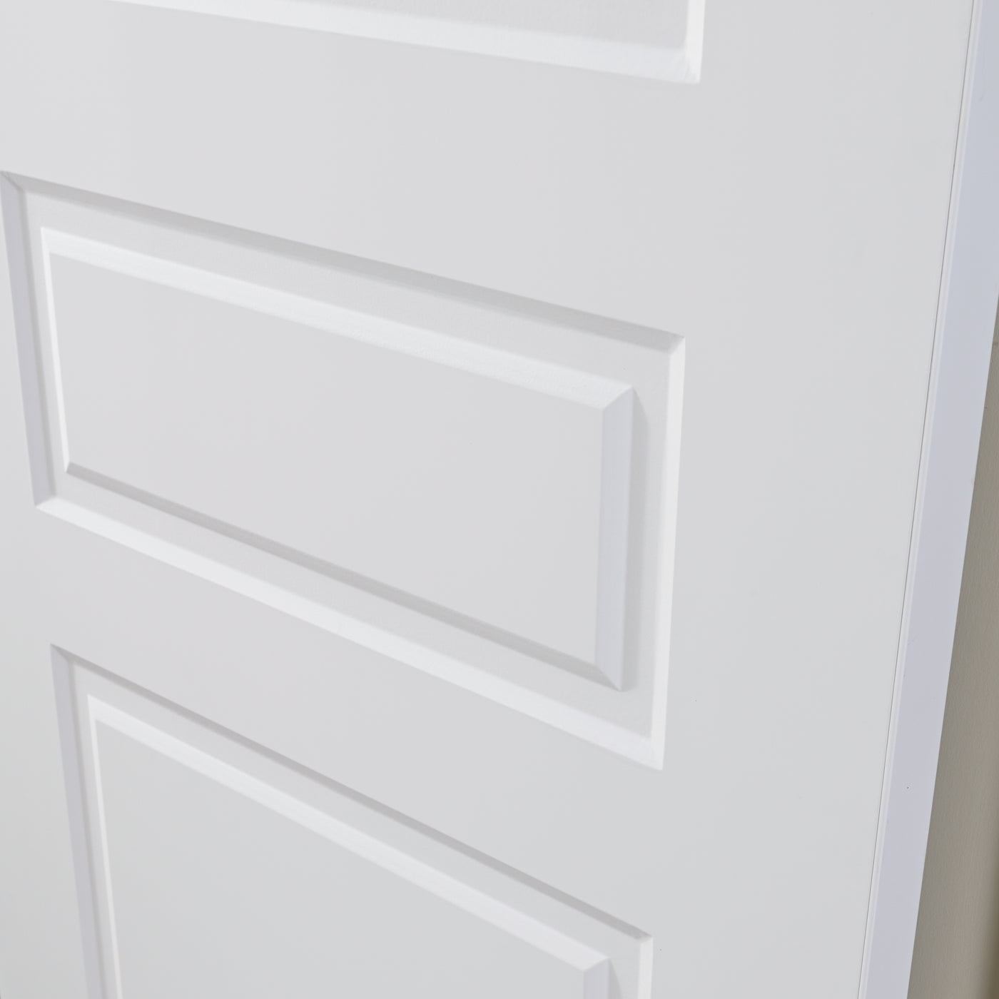 Nova 3 PANEL Soft White Laminated Modern Door Slab - Doors and Beyond