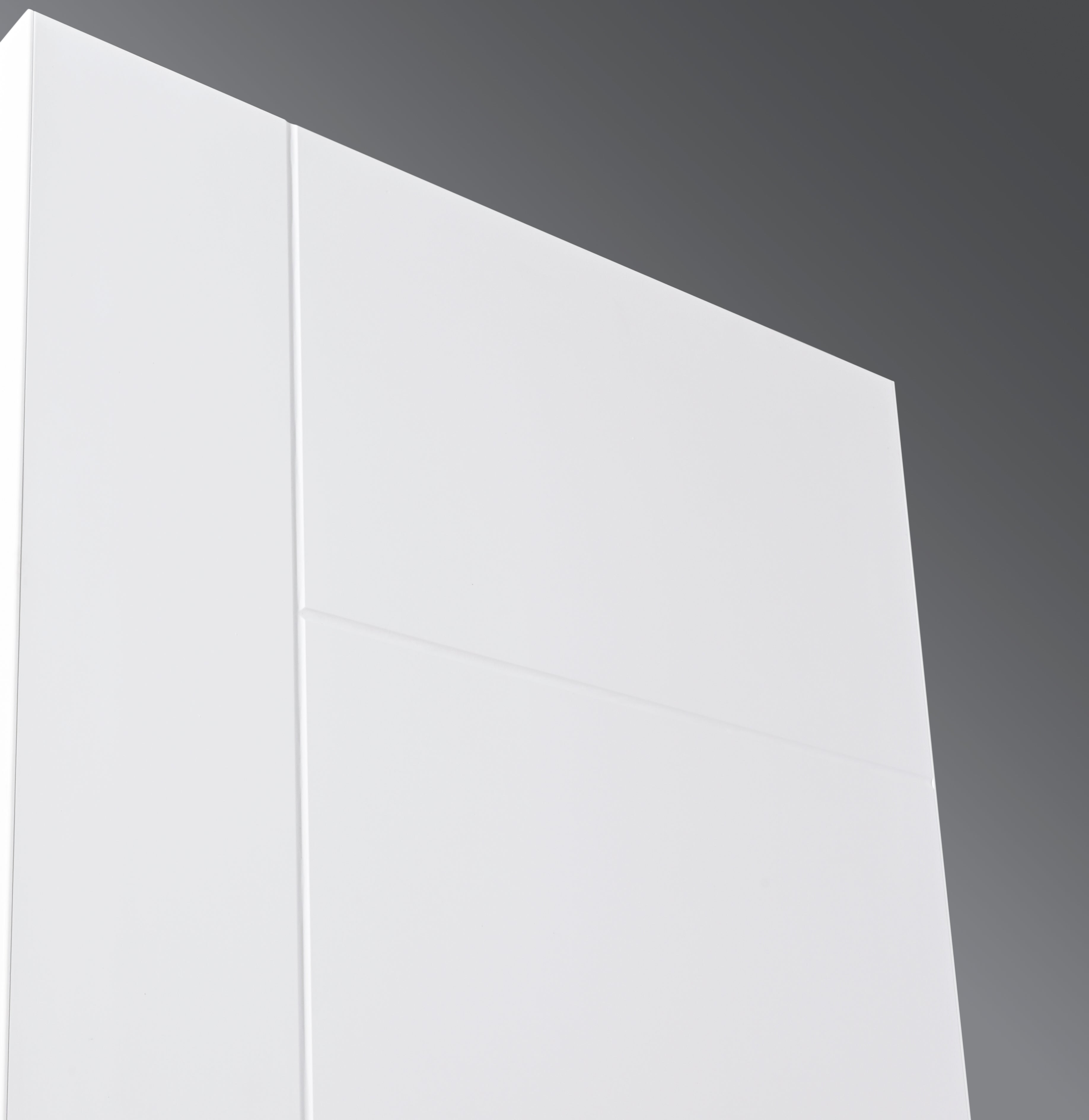 Nova Groove Soft White Laminated Modern Door Slab