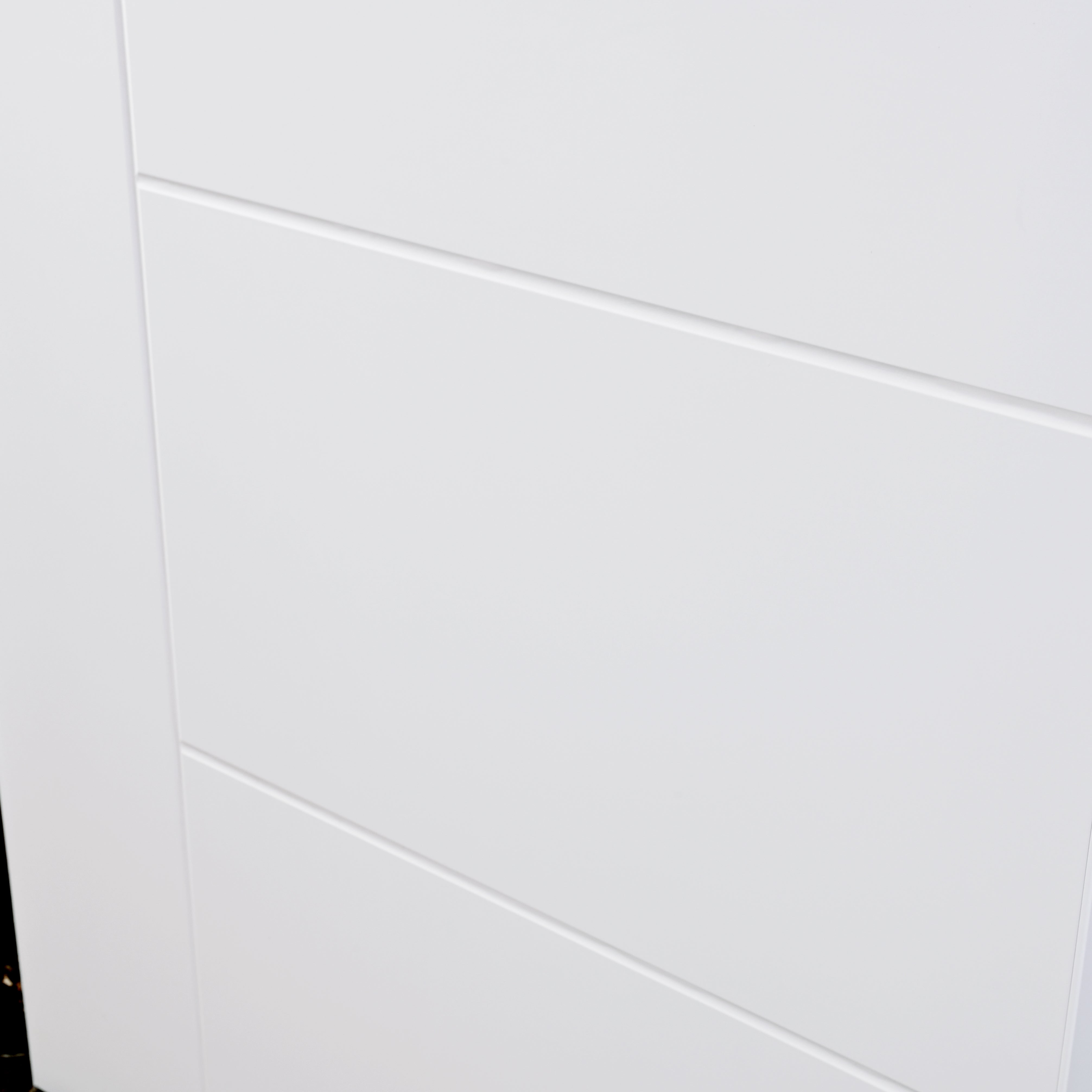 Nova Groove Soft White Laminated Modern Door Slab