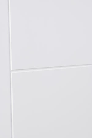 Nova Groove Soft White Laminated Modern Door Slab - Doors and Beyond