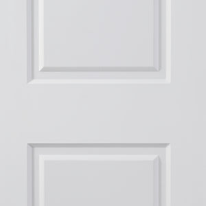 Nova 2 Panel Soft White Laminated Modern Door Slab - Doors and Beyond