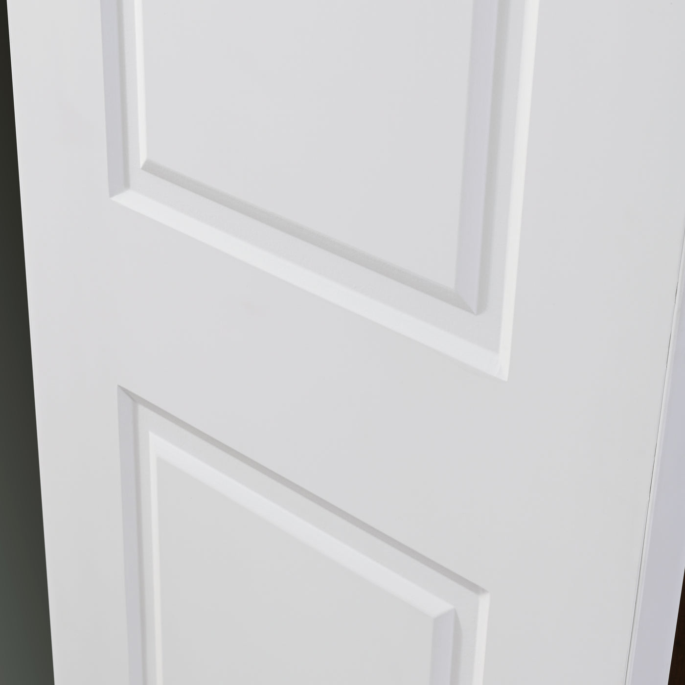 Nova 2 Panel Soft White Laminated Modern Door Slab - Doors and Beyond