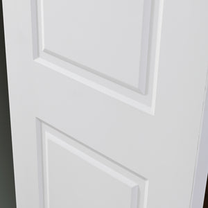 Nova 2 Panel Soft White Laminated Modern Door Slab - Doors and Beyond
